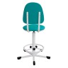 Кресло на винтовой опоре КР02 (экокожа цвет зеленый)