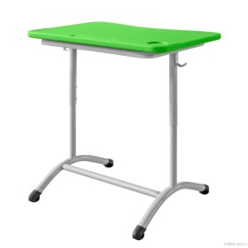 Стол ученический одноместный ШСТ11 столешница пластик цвет зеленый