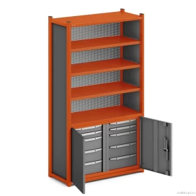 Шкаф инструментальный WORK ST 4 цвет оранжевый
