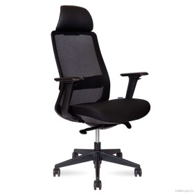 Кресло офисное Como Black ткань/сетка