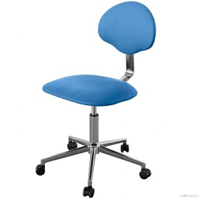 Кресло медицинское КР12 обивка экокожа (цвет синий)