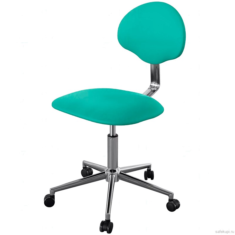 Кресло медицинское КР12 обивка экокожа (цвет зеленый)