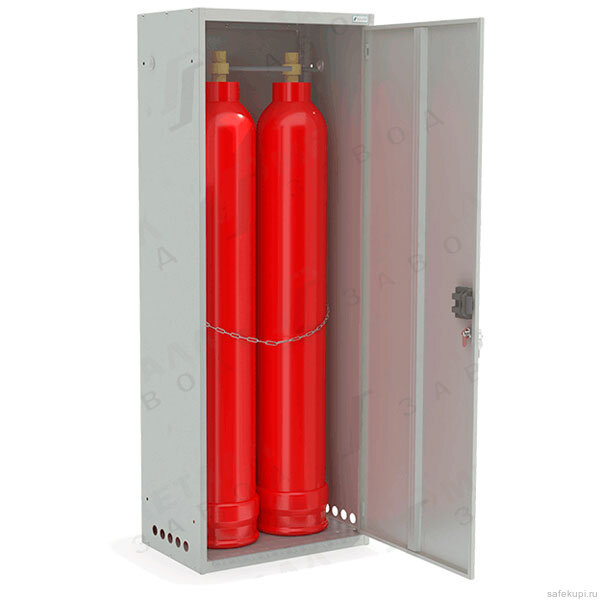 Шкаф для двух газовых баллонов на 40 л ШГР 40-2