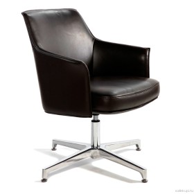 Конференц-кресло Бордо CF Brown Leather кожа