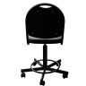 Кресло на винтовой опоре КР15 (экокожа цвет черный)