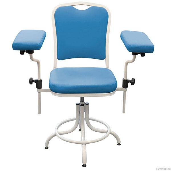 Кресло для забора крови ДР02 (цвет синий)