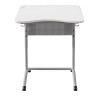 Школьный стол одноместный ШСТ15 с наклонной столешницей (цвет серый)