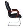 Кресло офисное Боттичелли CF (кожа цвет черный)