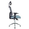 Кресло офисное Гарда SL Grey (сетка/ткань, каркас черный)