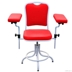 Кресло для забора крови ДР02 (цвет красный)
