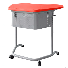 Школьный стол трапеция ШСТ17 столешница пластик цвет красный