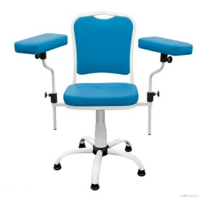 Кресло для забора крови на газлифте ДР02(1) (цвет синий)
