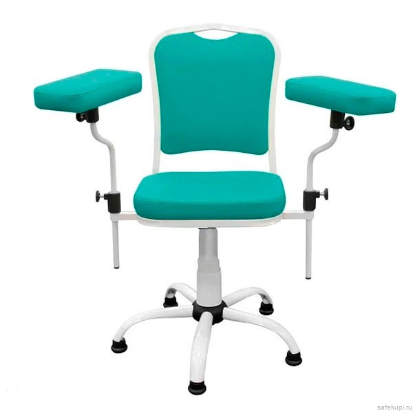 Кресло для забора крови на газлифте ДР02(1) (цвет зеленый)