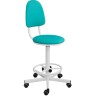 Кресло винтово на колесиках КР02/К (экокожа цвет зеленый)