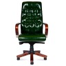 Кресло руководителя Честер кожа (кожа цвет зеленый)