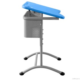Школьный стол одноместный ШСТ15 с наклонной столешницей (цвет синий)