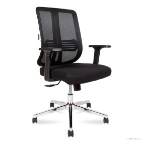 Кресло офисное Tema Сhrome LB Black сетка/ткань