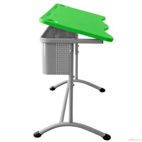 Школьный стол двухместный ШСТ16 с наклонной столешницей (цвет зеленый)