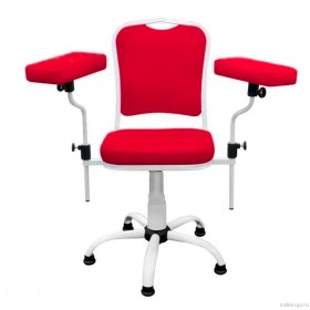 Кресло для забора крови на газлифте ДР02(1) (цвет красный)
