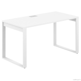 Стол офисный Allegro 1400х700х750 (МК белый / столешница (L с лючком) цвет белый)