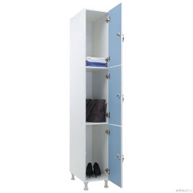 Шкаф для раздевалок WL 13-30 (голубой/белый)