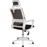 Кресло офисное Бит Black (белый пластик/сетка/ткань)