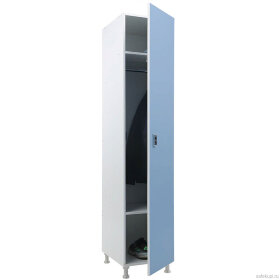 Шкаф для раздевалок WL 11-40 EL (голубой/белый) 189x30x50 см