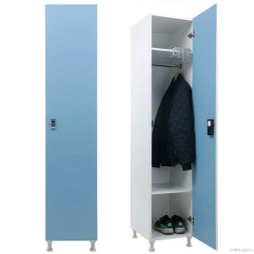 Шкаф для раздевалок ЛДСП WL 11-40 EL (голубой/белый)