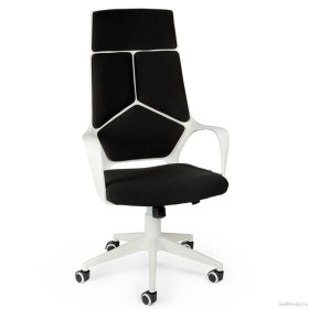 Кресло офисное IQ Black (каркас белый, ткань)