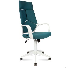Кресло офисное IQ Blue (каркас белый, ткань)