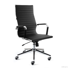 Кресло офисное Техно Black экокожа