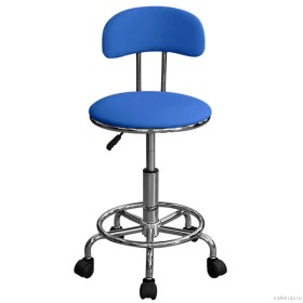 Стул-кресло лабораторное КР04 (экокожа цвет синий)