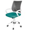 Кресло медицинское КР08 (спинка сетка / сиденье экокожа цвет зеленый)