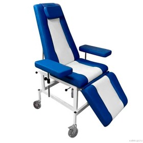 Кресло-кушетка К03 на колесах (цвет синий)