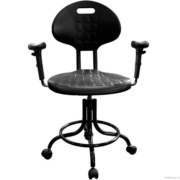 Кресло с подлокотниками КР10-1 (каркас черный)