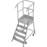 Односторонняя передвижная лестница с платформой Stabilo 1х5 821157