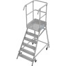 Односторонняя передвижная лестница с платформой Stabilo 1х6 821164