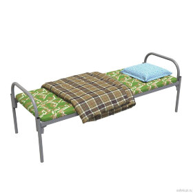 Комплект: кровать, матрас, подушка, одеяло (Эконом-1)