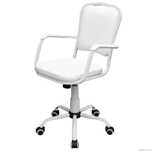 Кресло для медицинских учреждений КР09(1) (экокожа цвет белый)