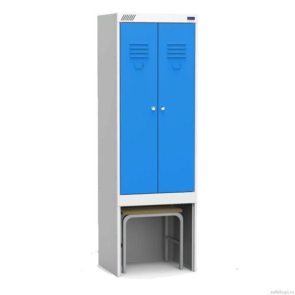 Шкаф для раздевалок ШРЭК 22-530 ВСК (1850х530х500 мм)