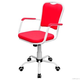 Кресло для медицинских учреждений КР09(1) (экокожа цвет красный)