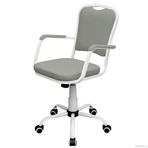 Кресло для медицинских учреждений КР09(1) (экокожа цвет серый)
