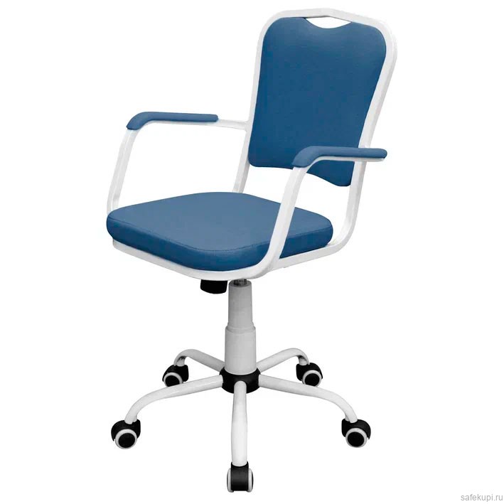 Кресло для медицинских учреждений КР09(1) (экокожа цвет синий)