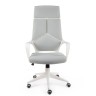 Кресло офисное IQ Grey (каркас белый, ткань)