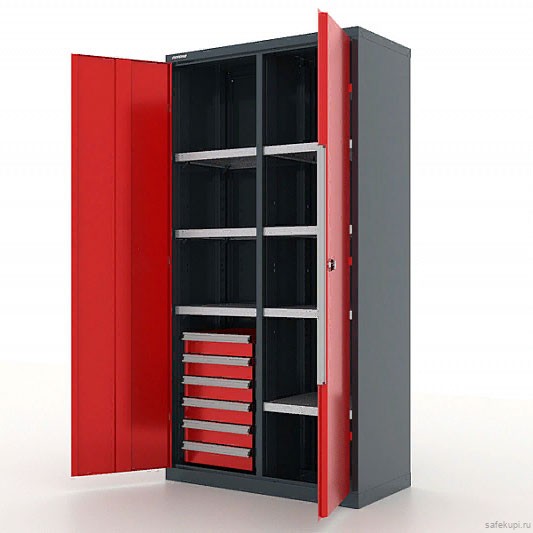 Шкаф инструментальный с ящиками и перегородкой Premium 13.2661