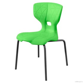 Школьный стул ШС11 единое сиденье и спинка (цвет зеленый)