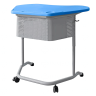 Школьный стол трапеция ШСТ17 столешница пластик цвет синий