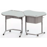 Школьный стол трапеция ШСТ17 столешница пластик цвет серый