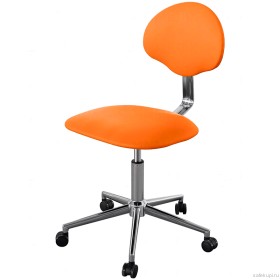 Кресло медицинское КР12 обивка экокожа (цвет оранжевый)