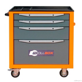 Тележка инструментальная Toollbox Standart TBS-4 цвет оранжевый